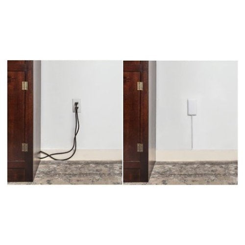 CP Technologies Sleek Socket Ultra-Thin Electrical Outlet Cover with 3-Outlet Power