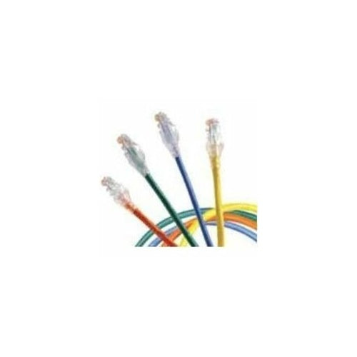Belden C601106007 CAT6+ 24/4 Solid Modular Cord, CMR, 7\' (2.1m), Blue