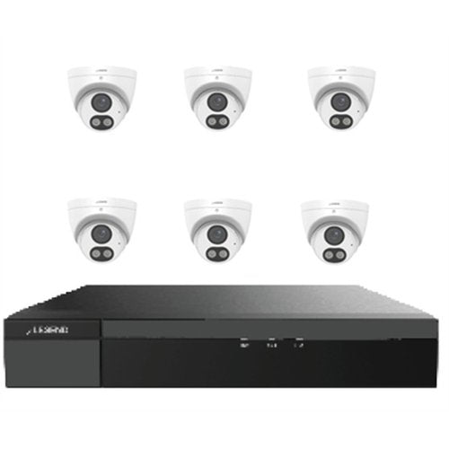 Inaxsys INLGK86CHT2T Legend IP Camera and Recorder Kit with 8-Channel NVR with (6) 5.1MP Cameras