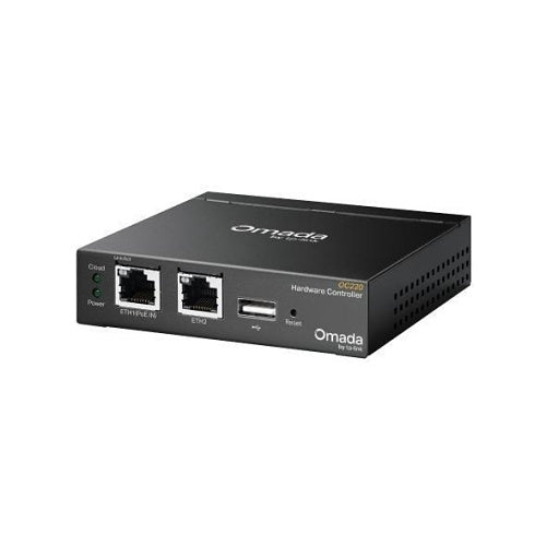 TP-Link OC220 Omada Hardware Controller with Centralized Cloud Management, 2x Gigabit Ports, USB, PoE or Micro-USB Power