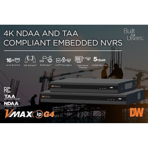 Digital Watchdog DW-VG41616T16P VMAX IP G4 16-Channel PoE NVR, 16TB