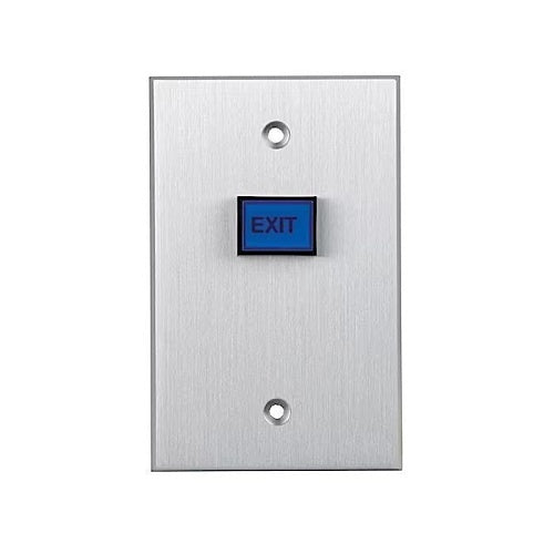 RCI 970BE-DMO-12X28 Exit Push Button, 28\', 12V, Blue