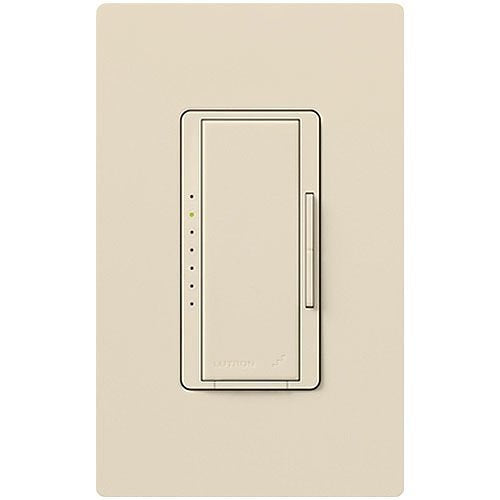 Lutron RRD-PRO-LA RadioRA 2 RF Maestro Pro LED+ Dimmer - Phase Selectable, Light Almond Image of L1-RRDPROLA