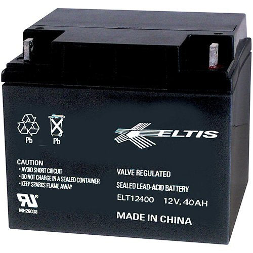 Altronix BT1240 Rechargeable Battery, Sealed Lead Acid (SLA), 12VDC, 40Ah