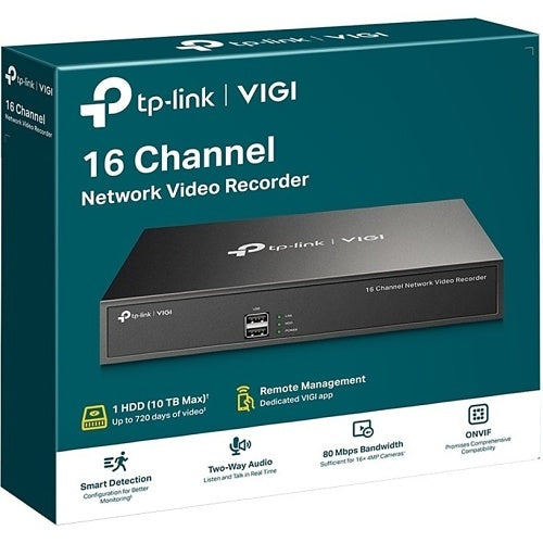 TP-Link VIGI NVR1016H VIGI 16-Channel IP Video Recorder
