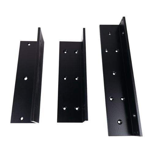 Camden CX-MA0613D-BK L and Z Bracket for Double Door 600 lb Magnetic Lock, Black