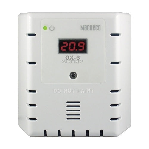 Macurco OX-6 Oxygen O2 (Low Voltage) Fixed Gas Detector Controller Transducer