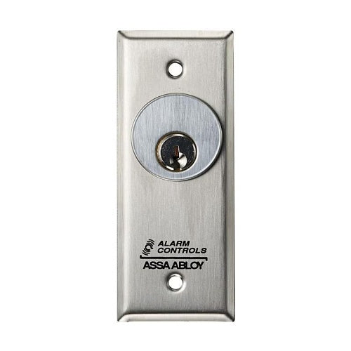 Alarm Controls MCK-4-5WP Mortise Cylinder Key Switch,  Stainless Steel, Non-Illuminated