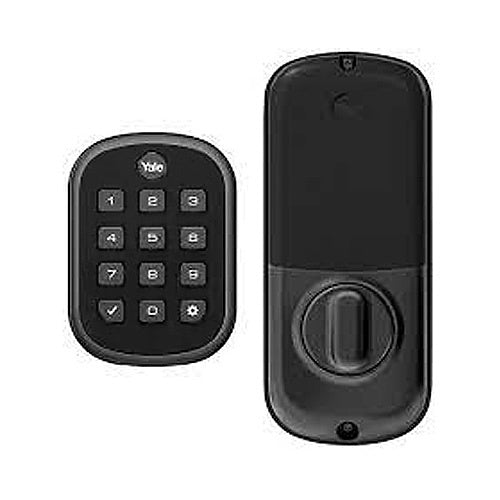 Yale YRD136-ZW2-BSP Pro SL Key-Free Keypad Deadbolt with Z-Wave Plus, Black Suede