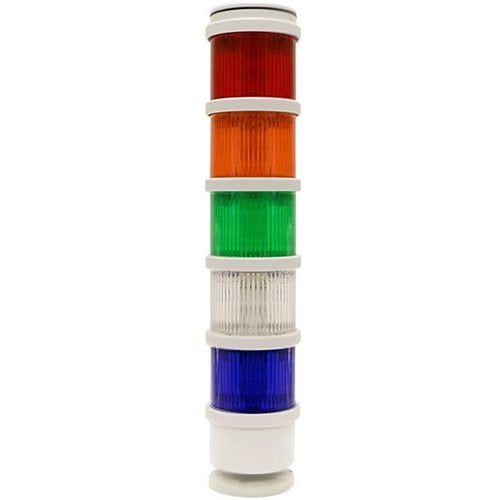 Edwards Signaling 48 Mm Stacklight - LED Module Amber With Gray Ring 24v Ac/Dc Image of ED-248LMA24A