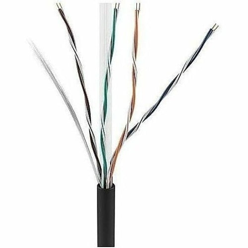 ADI PRO 0E-CMR6BKR CAT6 23/4 Solid BC Cable, Unshielded UTP, Riser CMR, FT4, 1000\' (304.8m) Express Box, Black