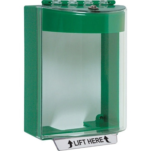 STI 13210NG Universal Stopper Fire Equipment Enclosure, No Label Included, Green
