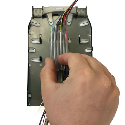 Cleerline CTG-SHDLC12-SMA HD Splice Cassette, 12-Fiber, Duplex, LC/APC, 9 µm OS2, 1 m Pigtails (Replaces SHDLC12-SM-APC)