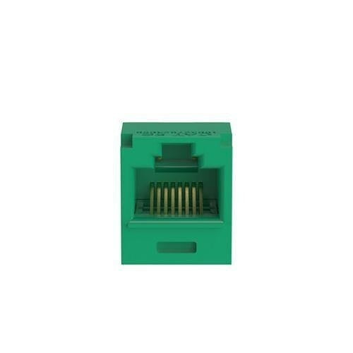 Panduit CJ5E88TGGR Mini-Com Module Cat 5e UTP Keystone Jack, 8 Pos 8 Wire, Green