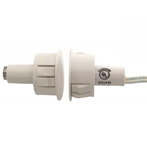 GRI MS8080TW Steel Door Recessed Switch Set with Closed Loop, 3/4\\" (D), White