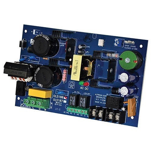 Altronix OLS180 Power Supply/Charger, Converts a 115VAC, 60Hz Input into a 12/24VDC Output Image of AX-OLS187