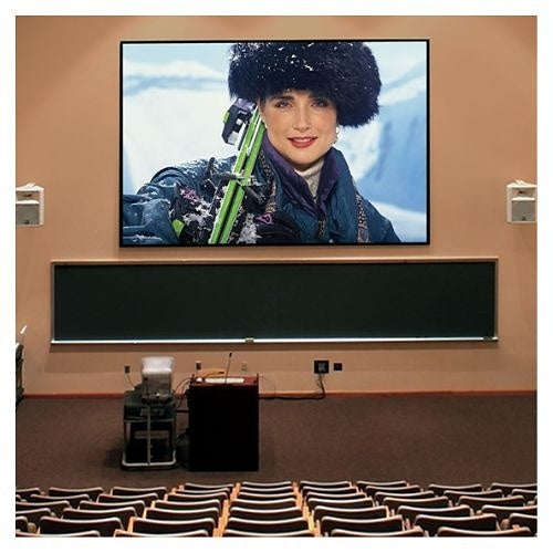 Draper 253103CD 193\\" Fixed Projection Screen for Cinematic Effect, HDTV 16:9, Black Framed, CineFlex White XT700V