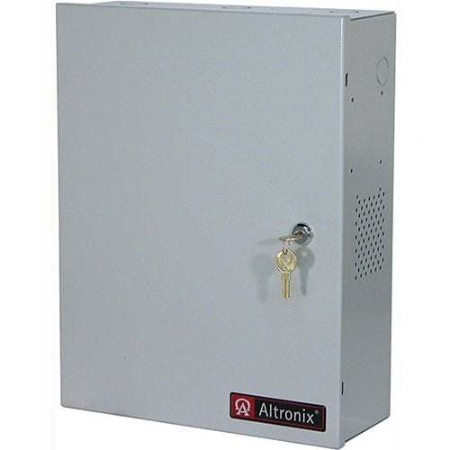 Altronix AL1012ULACM Access Power Controller with Power Supply Charger, 8-Fused Relay Outputs, 12VDC, BC400 Enclosure