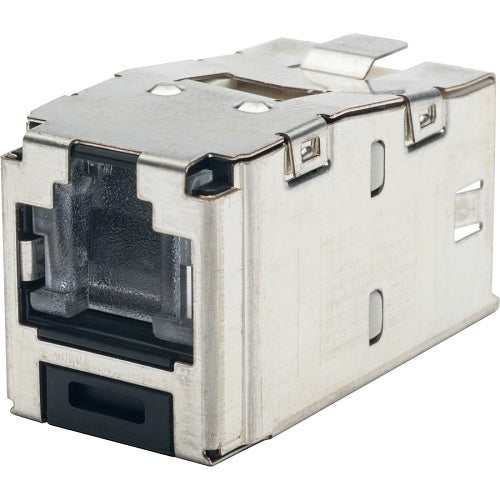 Panduit CJSH688TGRDY Keystone Jack, CAT6 Spring Shuttered Jack Shielded