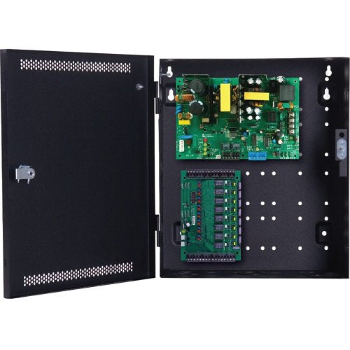 Lifesafety Power :FPO150-C8E1 8 Door 12 Amp 12VDC 8 Lock Control Access Control and CCTV Power Supply 12\\" W x 14\\" H x 4.5\\" D Enclosure Image of J7-FPO150C8E