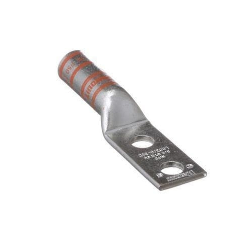Panduit LCC3/0-38D-X Copper Compression Connector Lug, 2-Hole, 3/0AWG WireG