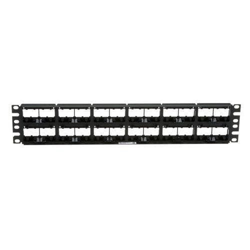 Panduit CPPL48WBLY Patch Panel, 48 Port Modular Snap-In, Black