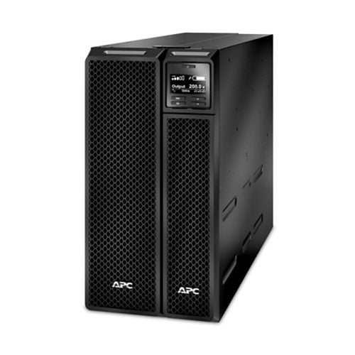 APC SRT3000XLT-5KTF Smart-UPS On-Line, kVA, Tower, 208V, 8x 5-20R, 4x L6-20R, 1x L6-30R, 1x L14-30R NEMA, SmartSlot, with Transformer 208V to 120V, W/O Rail Kit