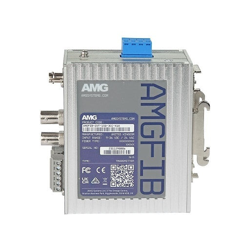 AMG Systems AMGFIB-2VT-1SD-3CC-M1A AMGFIB Series 2-Channel CVI / TVI / AHD / CVBS Video Transmitter, 1-Port Duplex RS422/485 Serial Data, 3-Contact Closure, Multimode 500m, 1-Fiber, A-Side