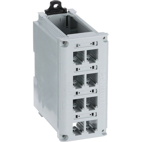 Panduit CDPP8RG Mini-Com 8-Port DIN Rail Copper Patch Panel