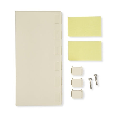 Belden AX102653 Keyconnect Side-Entry Box, with Shutter Door, 4-port, elec. White