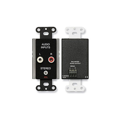 RDL DB-CIJ3 Consumer Input Jacks, Mono Outputs, Black Image of RL-DBCIJ3