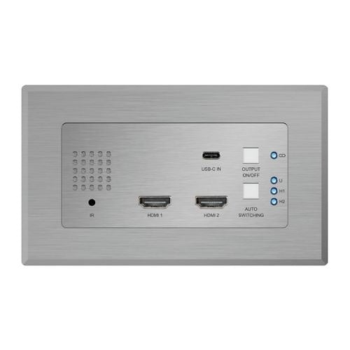 Blustream HEX31WP-TX-US 2-HDMI and 1-USB-C Wall Plate Transmitter