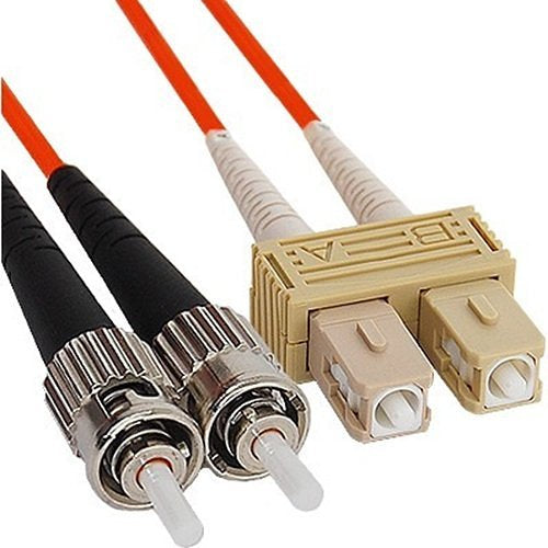 ICC ICFOJ9C310 Fiber Optic Patch Cable, SC-ST Duplex Multimode 62.5/125 OM1/MM, 10m, Orange