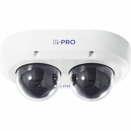 i-PRO WV-S85702-F3L 2x4MP IR Outdoor Multi-Directional Dual Sensor IP Camera with AI Engine, White