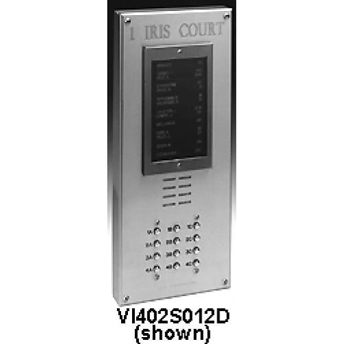 Alpha VI402S008D 8-Button VIP Panel with Surface Side Bends and Built-in Alphabetic Directory