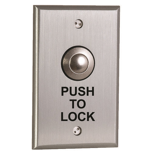 Camden CM-9090/8 DPDT Maintained Switch, \'PUSH TO LOCK\', Black