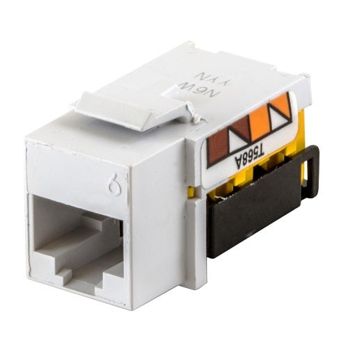 Hubbell NSJ6W24 netSELECT TIA CAT6 Component Modular Jack, 24-Pack, White