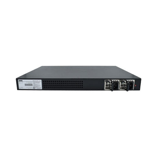 AMG Systems AMG510-24G-4XS-RP Commercial 28-Port Managed Switch, 24x10/100/1000Base-T(x) RJ45 Ports, 4x100M/1/2.5/10G Base-FX SFP+ Ports, 1U, 19\\" Rack Mount, Dual Redundant Power Supplies