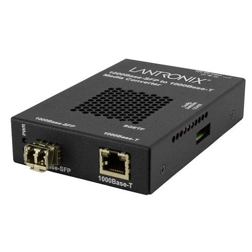 Lantronix SGETF1039-110-UK 1000BASE-T to 1000BASE-SX/LX Multi-Mode LC Connector, 220m