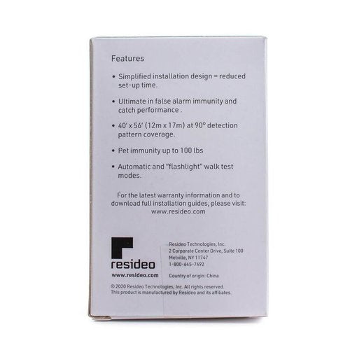 Honeywell Home DT8035V DUAL TEC Motion Sensor, 40\' 56\' Range