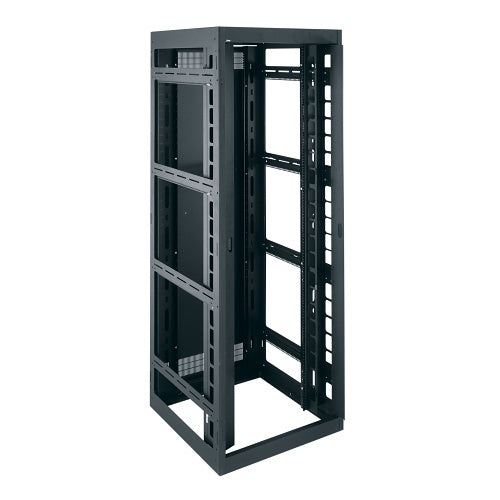 Middle Atlantic DRK19-44-42 DRK Series Open-Frame Floor Standing Rack with Rear Door, 42\\"D x 30\\"W, 44U RMS, TAA Compliant