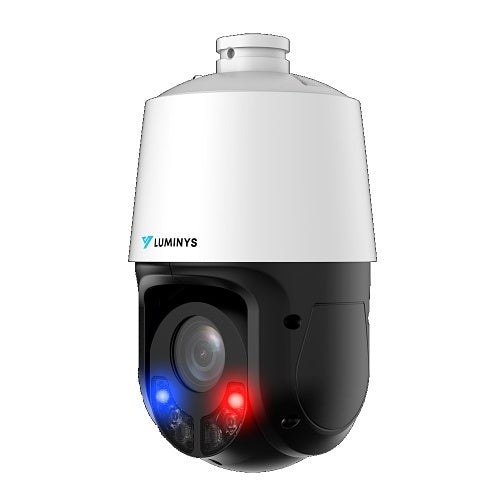 Luminys P44-8DB25 8MP Outdoor IP 25x LumiDeterrent PTZ Dome Camera, White