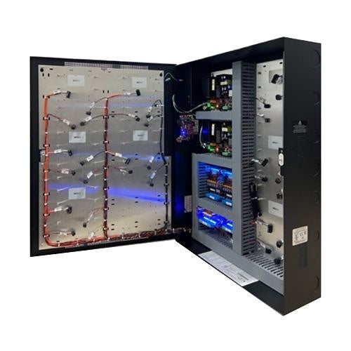 LifeSafety Power FPO150/250-2C83D8PE6M1/P16-A ProWire Unified Power Wall Mount, 16-Auxiliary, 16-Lock Control, E6M1 Enclosure