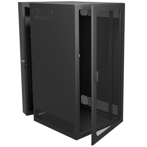 Middle Atlantic CWR-26-32VD CWR Data Swing Wall Rack with Vented Door, 32\\" Deep, 26U, Black