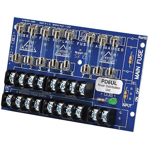 Altronix PD8UL Power Distribution Module Image of AX-PD8UL