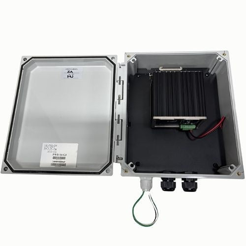 KBC Networks PWB-S4-G1 PWB PowerBox Enclosure for Pole Mounted Security, 4-Port PoE, Non-PoE Port