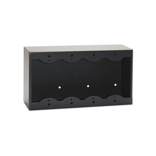 RDL SMB-4B Surface Mount Box for 4-Decora-Style Modules, Black