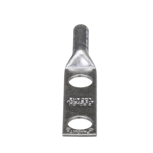 Panduit LCC4-12-L Compression Connector Lug, 2-Hole, #4-#3AWG, Copper