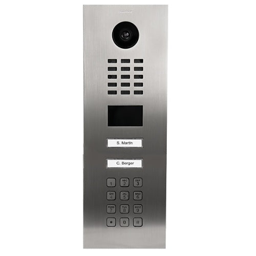 DoorBird D2102KV IP Video Intercom, Keypad, Stainless Steel V2A