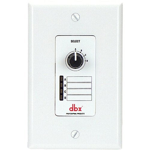 dbx DBXZC3V Wall Mount Zone Control Programming Selector